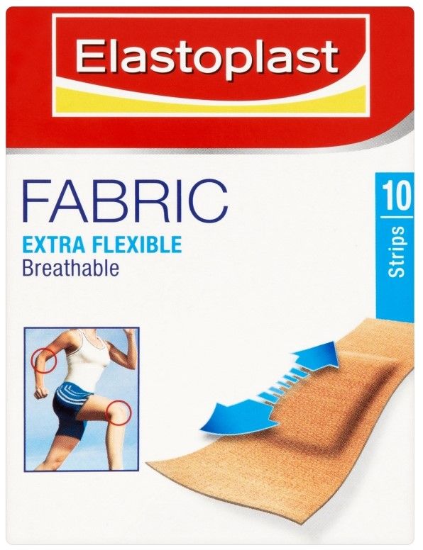 ELASTOPLAST PLASTERS FABRIC - 10 STRIPS