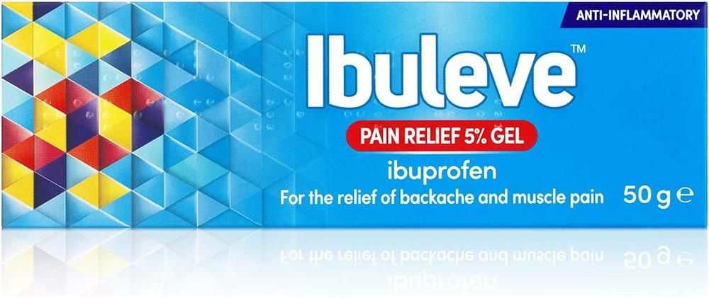 IBULEVE GEL -IBUPROFEN GEL 5% LOCAL PAIN REFLIEF - 50 G