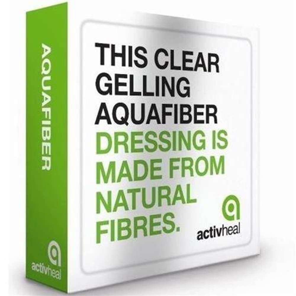 ACTIVHEAL AQUAFIBER STERILE DRESSING 10X10CM - 10 DRESSINGS
