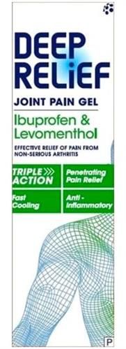 DEEP RELIEF -IBUPROFEN CREAM - - IBUPROFEN AND LEVOMENTHOL -PAIN REFLIEF - 100G