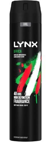 LYNX AFRICA DEODORANT SPARY 250ML - 250ML