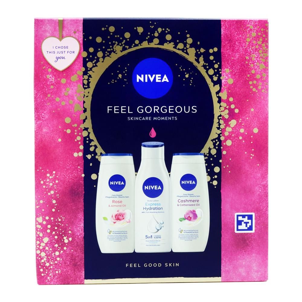 NIVEA 3PC GIFT SET FEEL GEORGEOUS - 1 SET