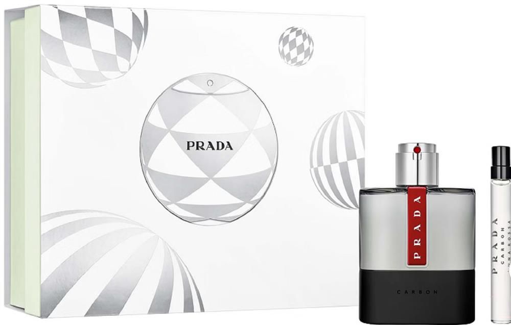 PRADA LUNA ROSSA CARBON SET 100ML EAU DE TOILETTE SPRAY+10ML MINI - 1 SET