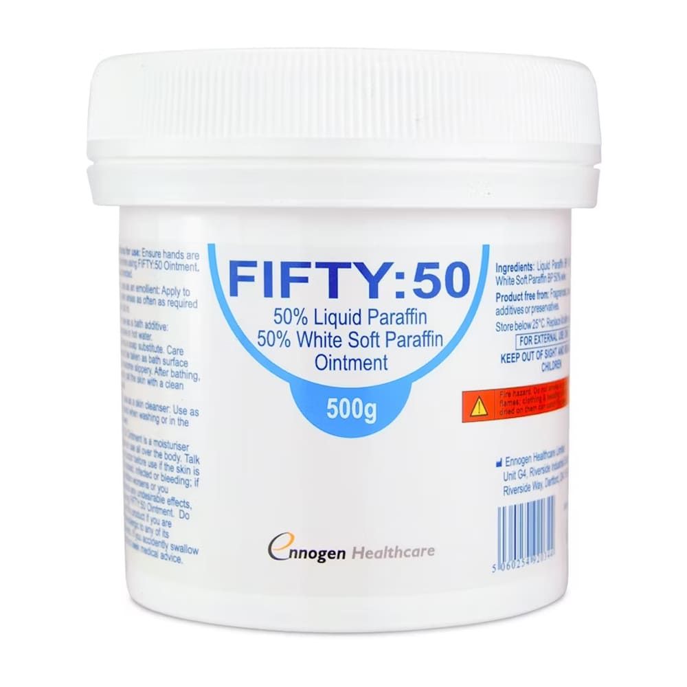 50.50 OINTMENT( LIQUID PARAFFIN,WHITE SOFT PARAFFIN) - 500ML
