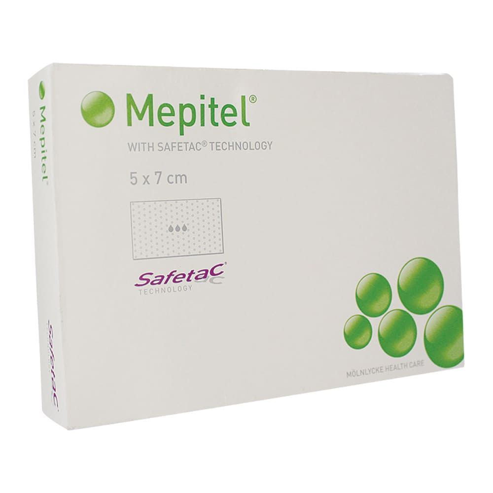 MEPITEL (NON-ADHERENT SILICONE DRESSING) 5X7CM - 5