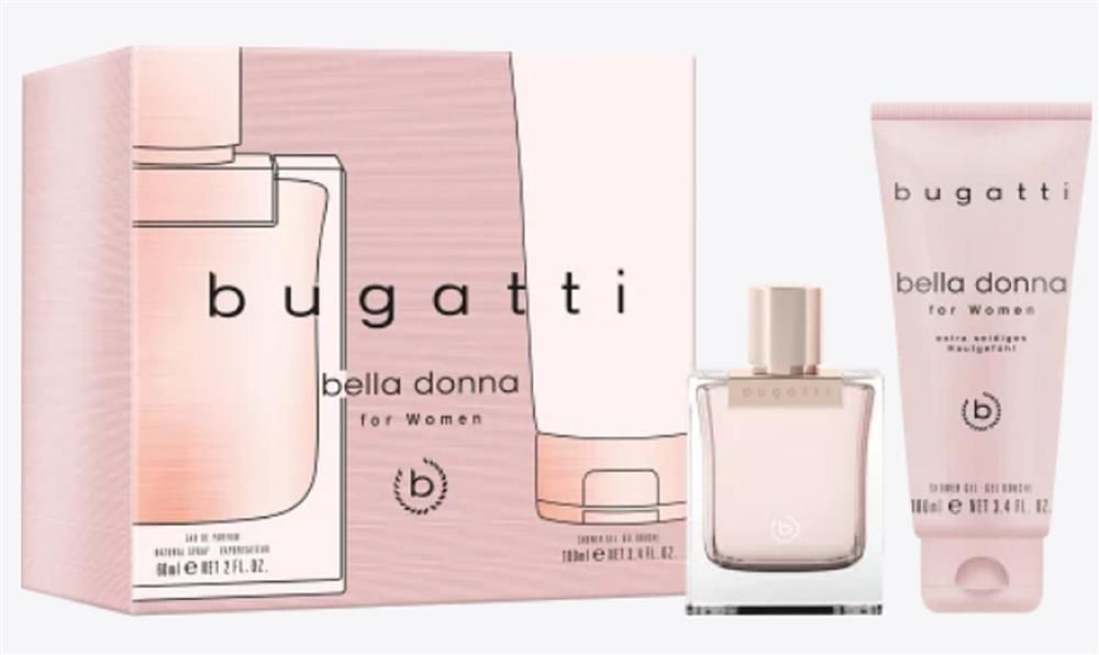 BUGATTI BELLA DONNA SET FOR WOMAN 60ML EAU DE PARFUM SPRAY+100ML SHOWER GEL - 1 SET