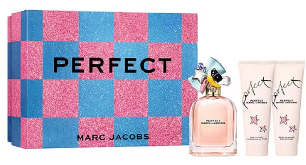 MARC JACOBS PERFECT SET 100ML EAU DE PARFUM SPRAY+75ML LOTION+75ML SHOWER GEL - 1 SET