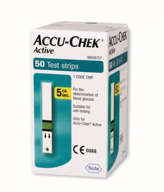 ACCU-CHEK ACTIVE GLUCOSE TEST STRIPS - 50