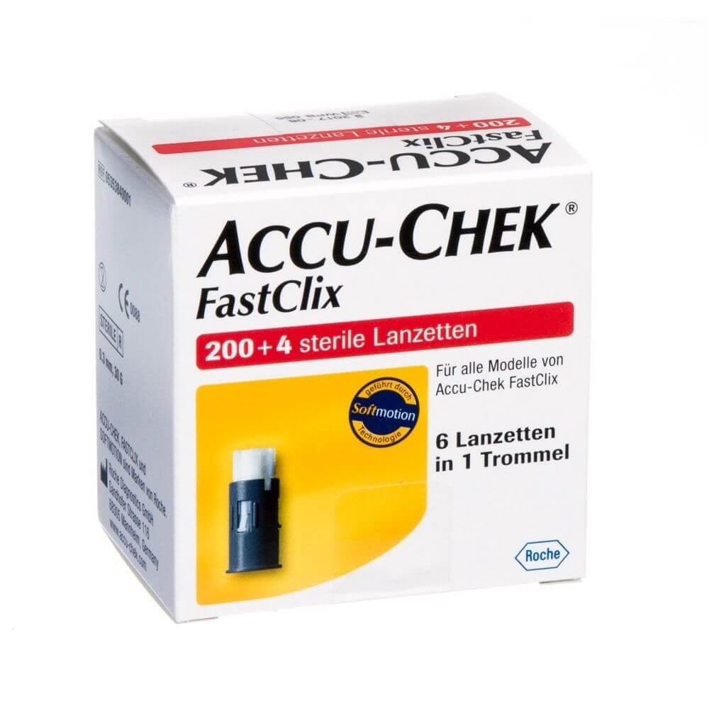 ACCU-CHEK FASTCLIX 200 PLUS 4 LANCETS - 200