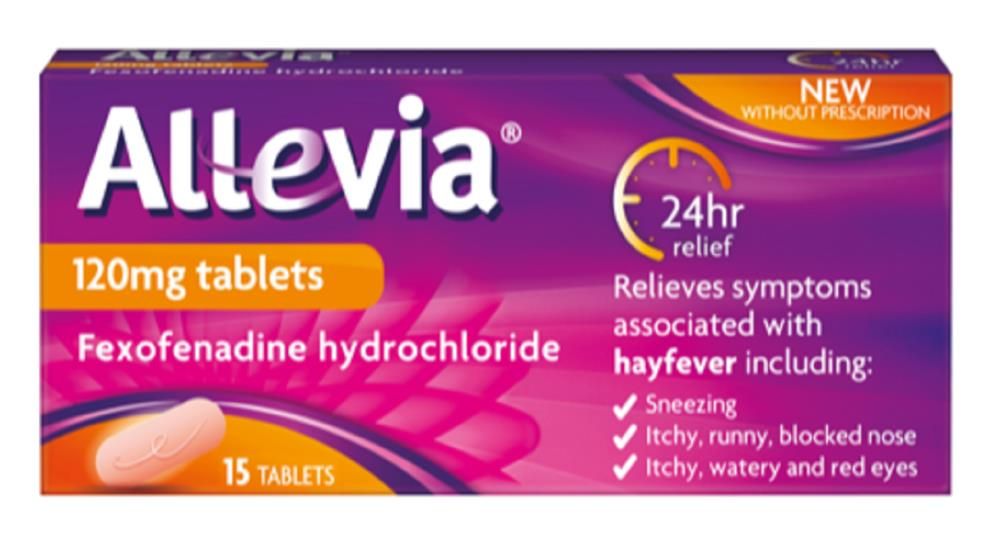 ALLEVIA FEXOFENADINE HYDROCHLORIDE 120MG TABLETS - 7 TABS