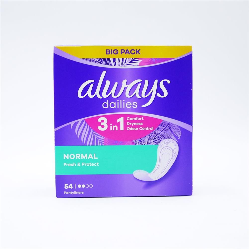 ALWAYS DAILIES LINERS NORMAL UNSCENTED - 54