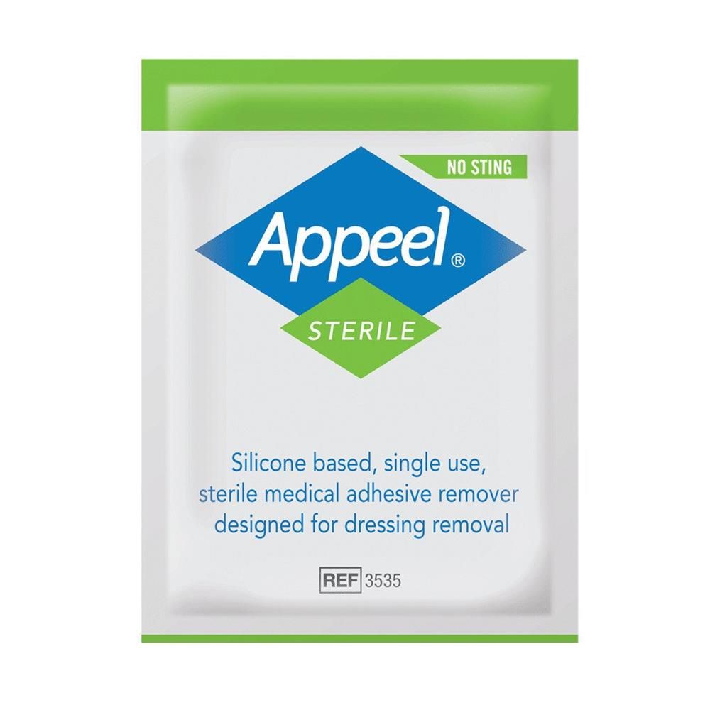 APPEEL MEDICAL ADHESIVE PLASTER REMOVER WIPES - NO STING - 30 WIPES
