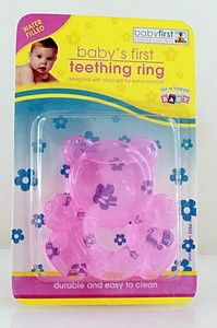 BABY FIRST TEETHING RING PINK ITEM 070/085 - 1 PC