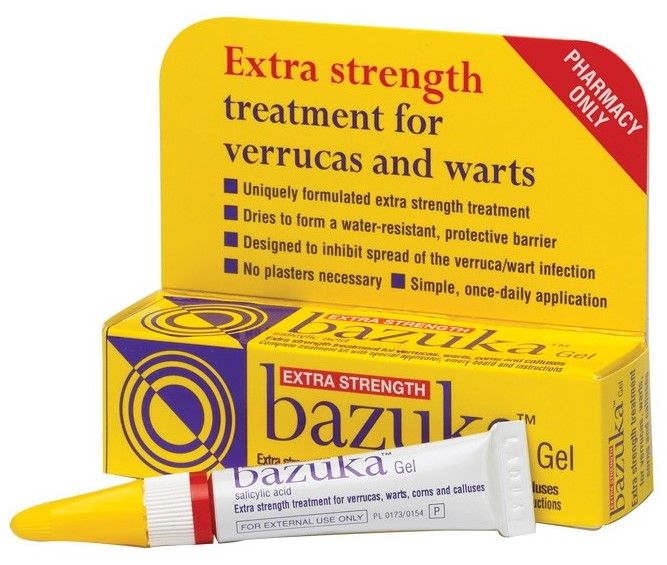 BAZUKA GEL EXTRA STRENGTH HELPS REMOVE WARTS AND VARRUCA - 5G