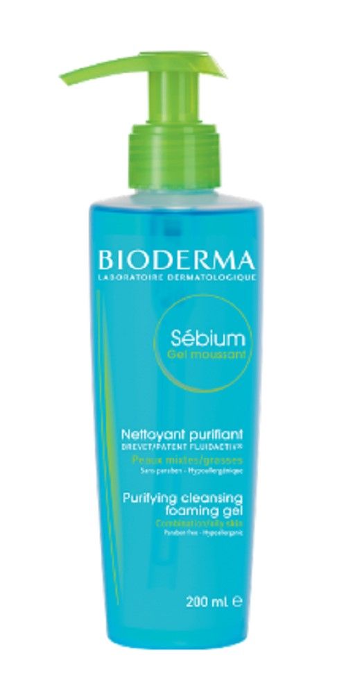 BIODERMA SEBIUM PURIFYING CLEANSING FOAMING GEL PUMP - 200ML