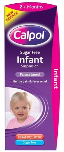 CALPOL 2+ MONTHS SUGAR FREE INFANT SUSPENSION STRAWBERRY - 200 ML