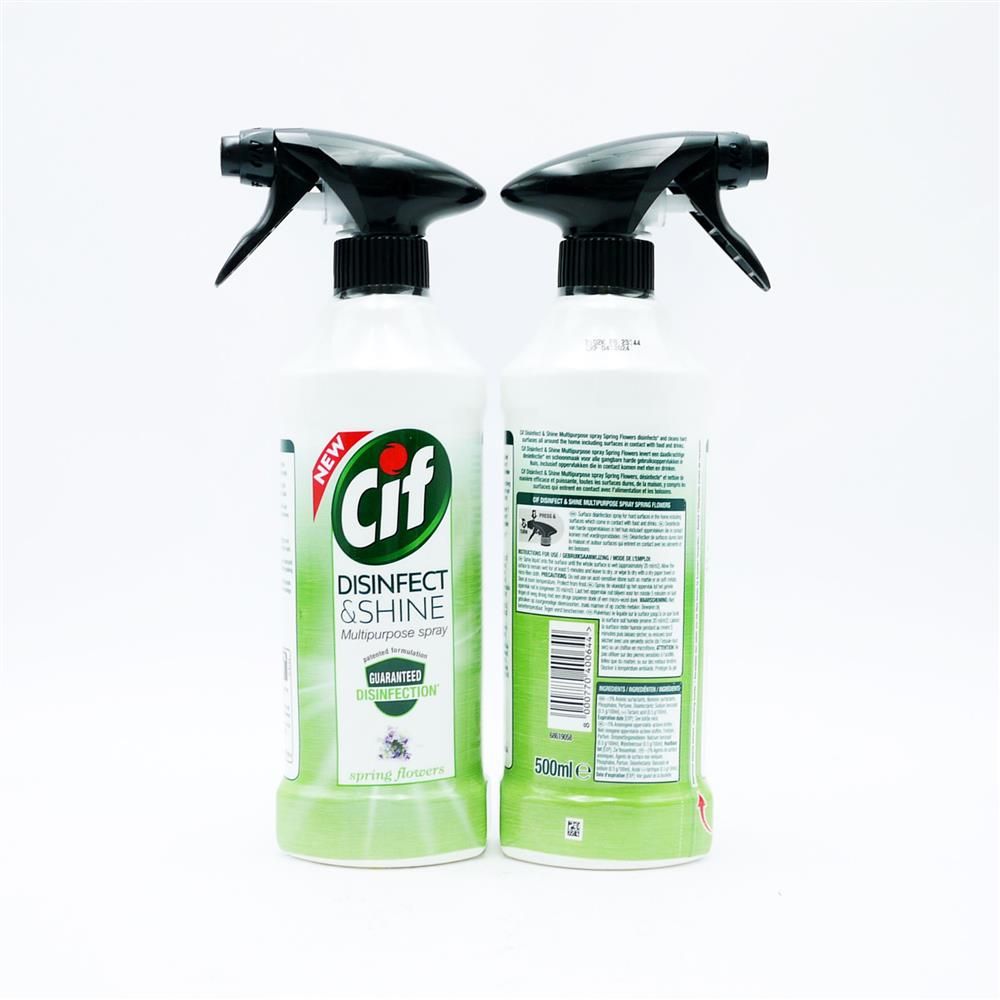 CIF DISINFECTANT & SHINE SPRAY SPRING FLOWERS - 500ML
