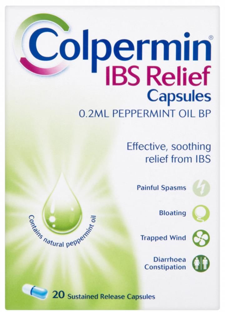 COLPERMIN IBS REFLIEF PEPPERMINT CAPS - 20 CAPS