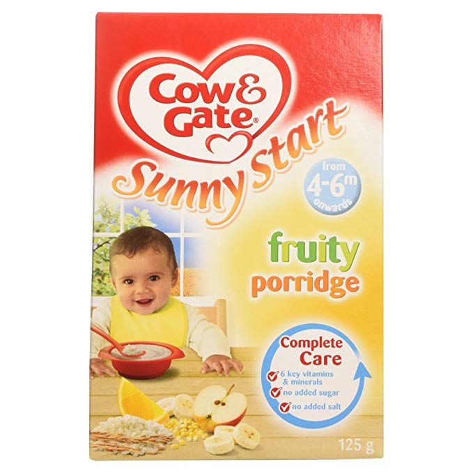 COW & GATE BREAKFAST PACKET MEALS STAGE 1 (4-6 MONTHS) FRUITY BREAKFAST - 125G