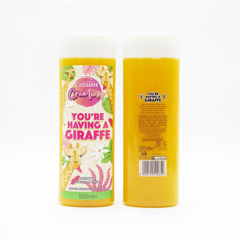 CUSSONS CREATIONS BATH SOAK HAVING A GIRAFFE - 500ML