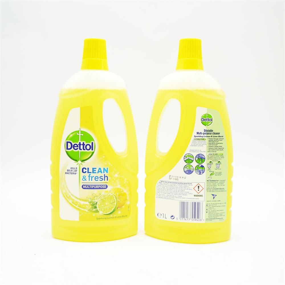 DETTOL C&F FLOOR CLEANER LEMON & LIME - 1L