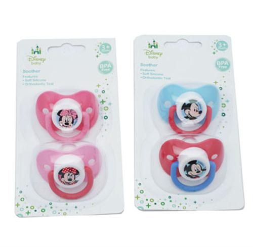 BABY SOOTHERS DISNEY BPA FREE 3 MONTHS+ MICKEY BLUE - 2 PCS