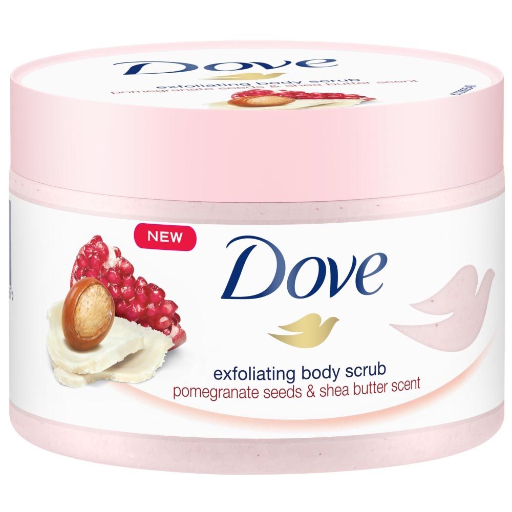 DOVE BODY SCRUB POMEGRANATE SEEDS - 225ML
