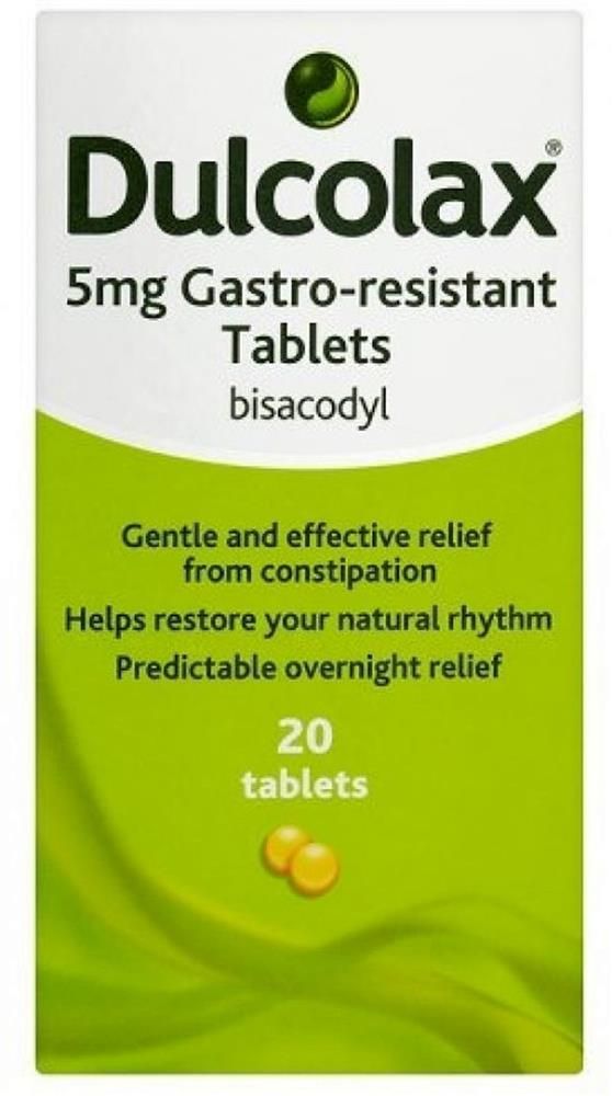 DULCOLAX TABLETS -CONSTIPATION RELIEF- BISACODYL - 20 TABS