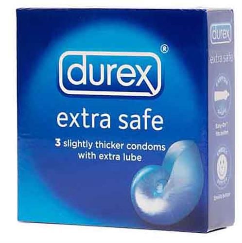 DUREX CONDOMS EXTRA SAFE 3 PACK - 3 PCS