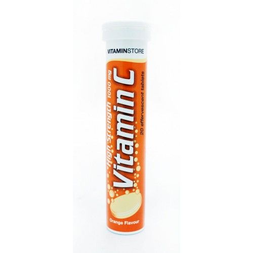 VITAMIN STORE EFFERVESCENT VIT C TABS 1000MG - 20