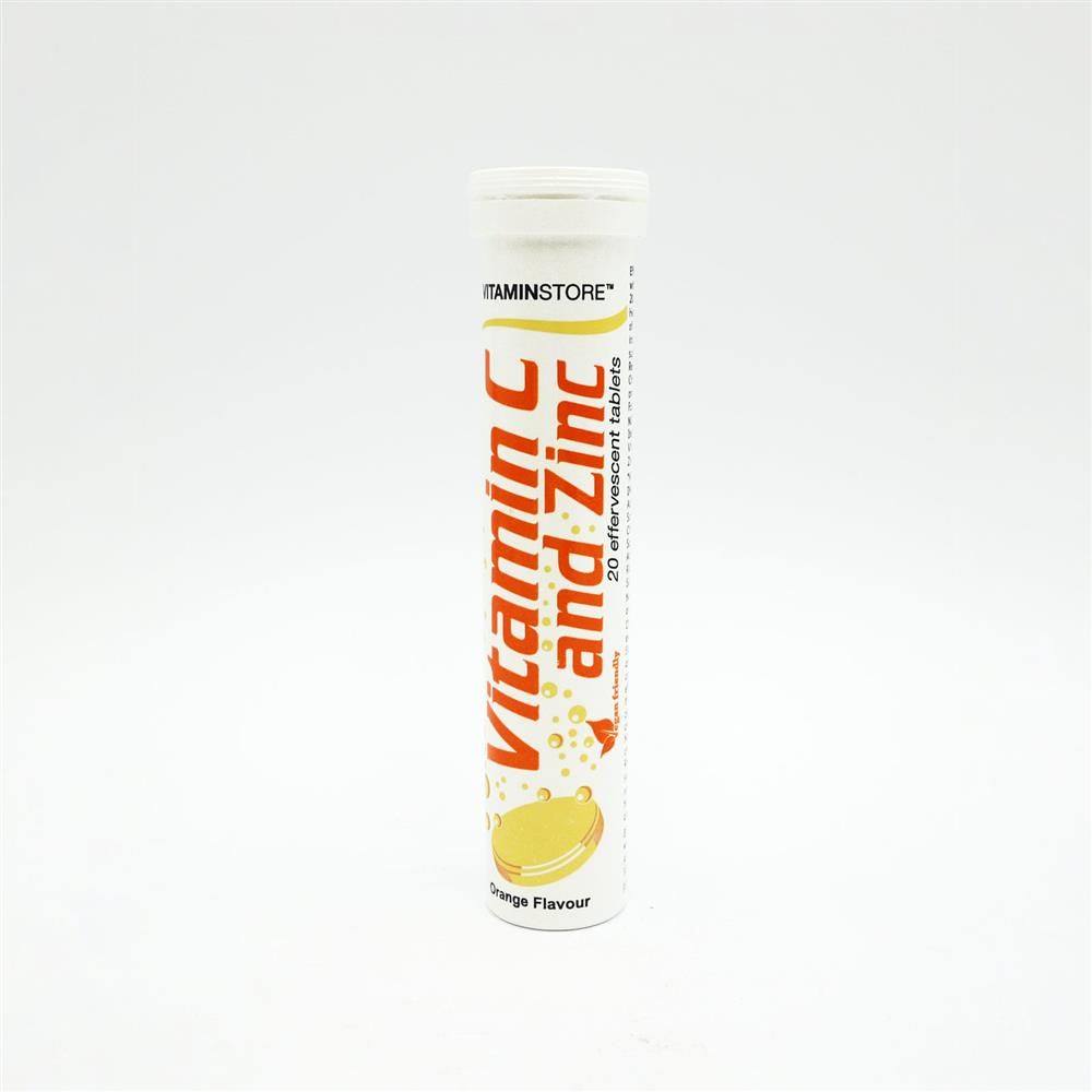 VITAMIN STORE EFFERVESCENT VITAMIN C & ZINC TABS 1000MG - 20 TABS
