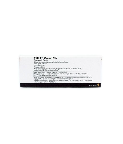 EMLA 5% CREAM 30G SURGICAL PACK -- TOPICAL ANESTHETIC [LIDOCAINE + PRILOCAINE] - 30G