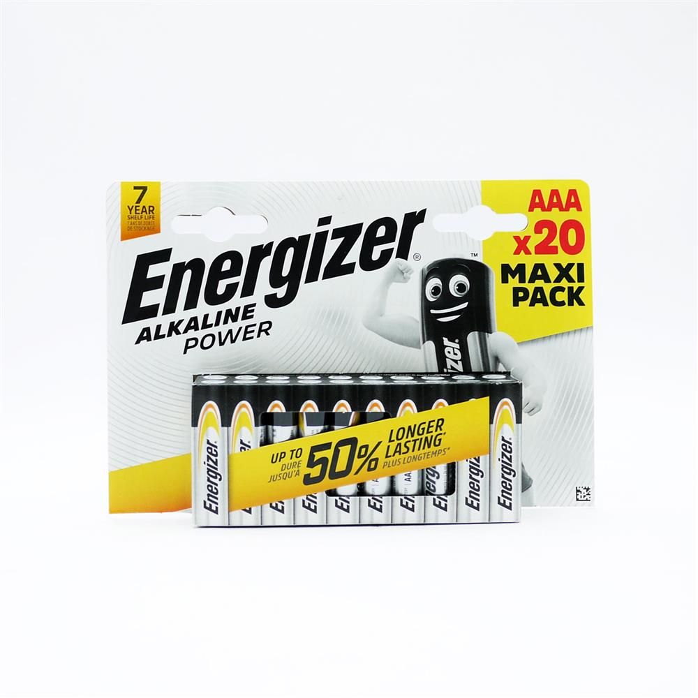 ENERGIZER ALKALINE BATTERIES AAA - 20
