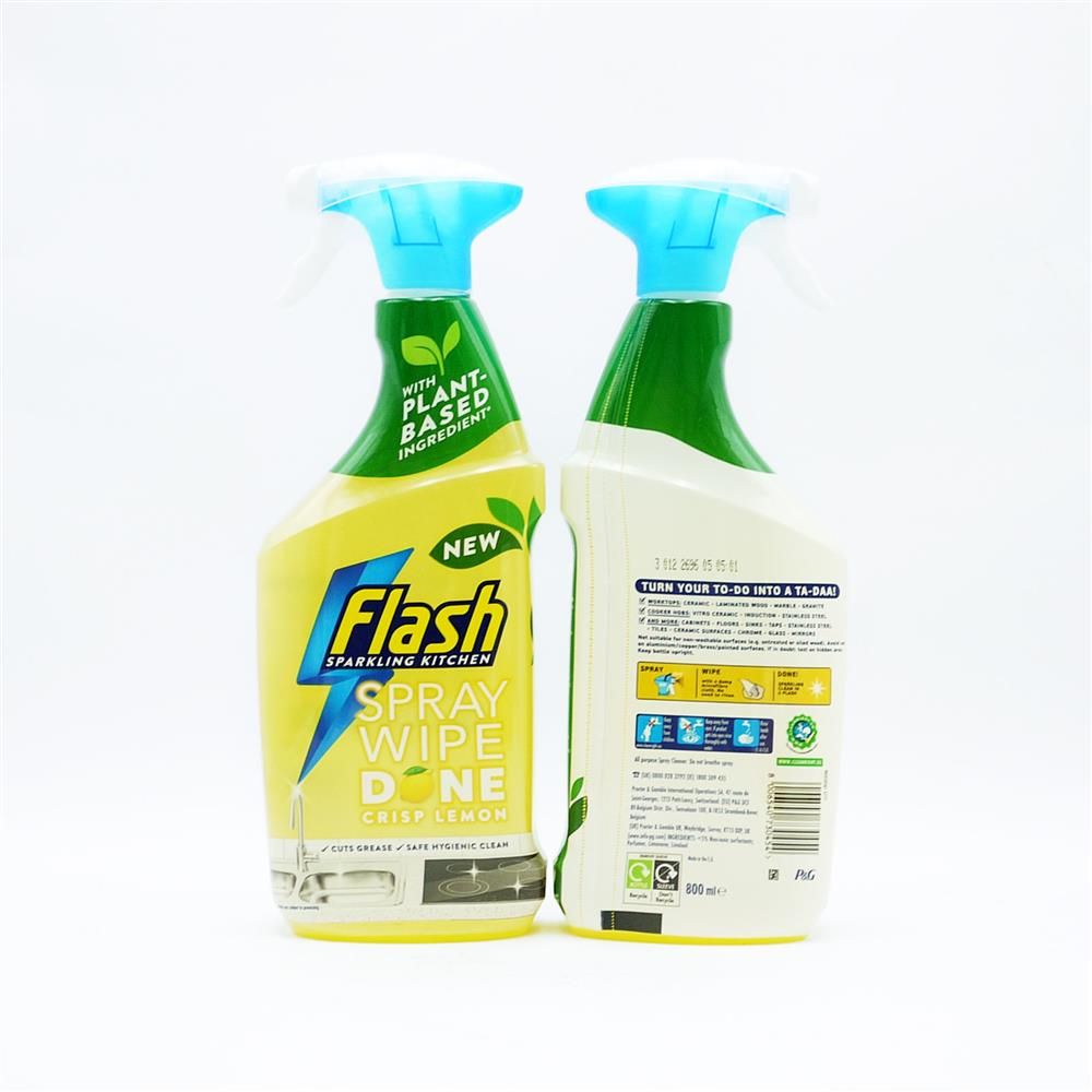 FLASH SPRAY WIPE DONE CRISP LEMON KITCHEN - 800ML