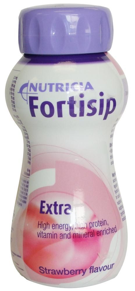 FORTISIP HIGH ENERGY STRAWBERRY FLAVOUR HIGH ENERGY MILK SHAKE SUPPLEMENT - 200 ML