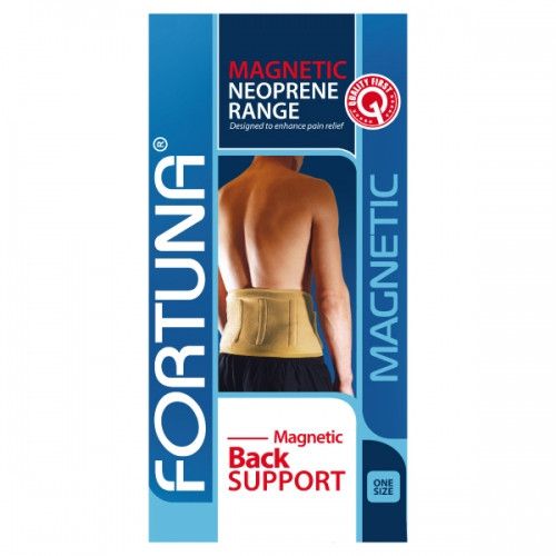 FORTUNA MAGNETIC BACK SUPPORT UNIVERSAL SIZE ONE SIZE FOR ALL CODE FT-1322 - 1 PACK
