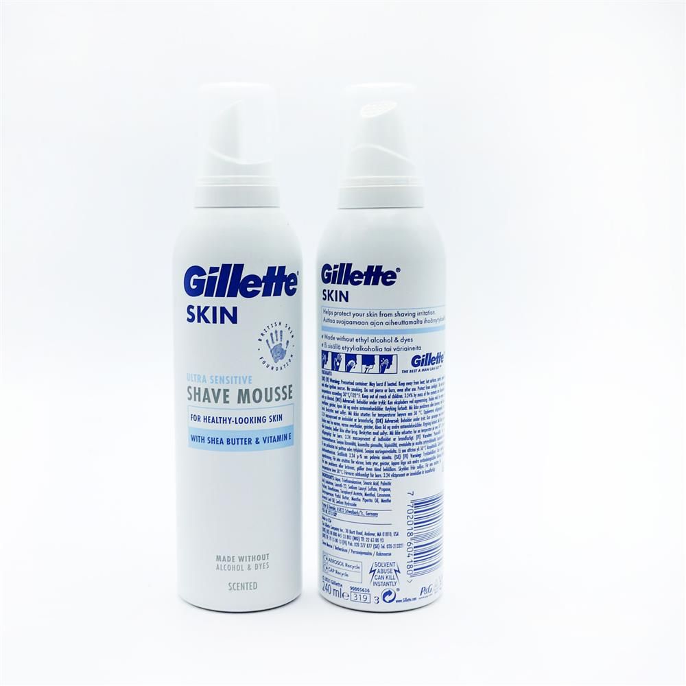 GILLETTE SHAVE MOUSSE ULTRA SENSITIVE - 240ML