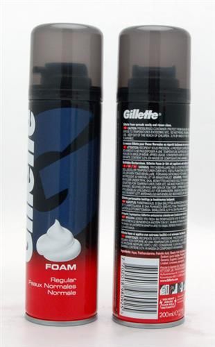 GILLETTE SHAVING FOAM REGULAR - 200ML