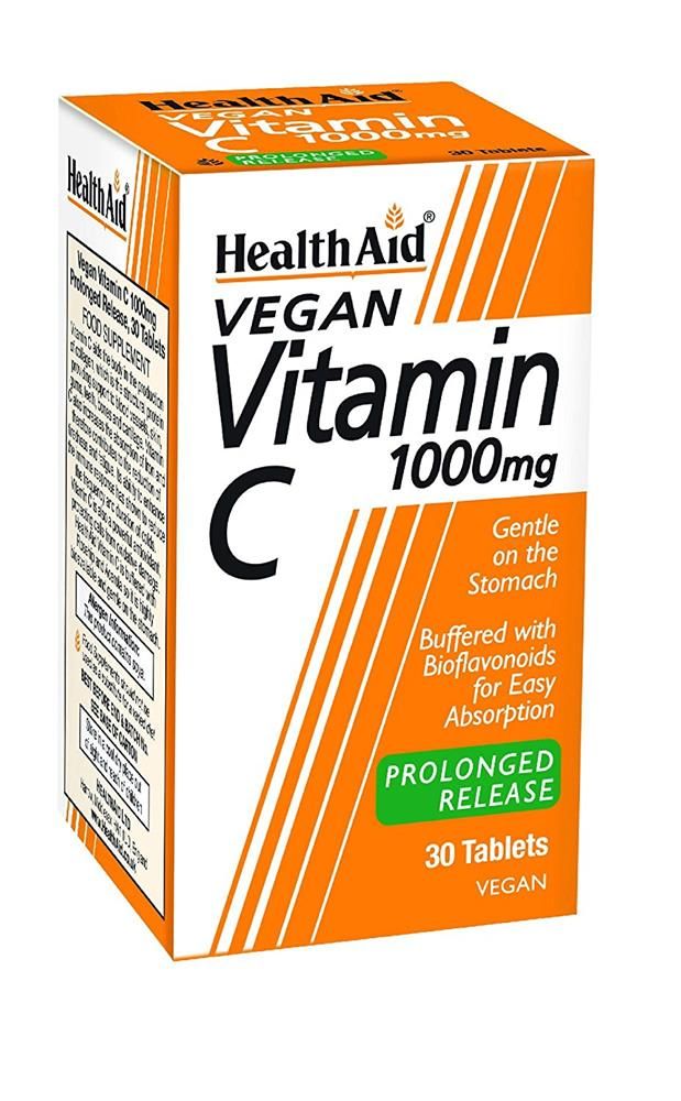 Health Aid Vitamin C 1000M 30 Tablets (Prolong Release) Green
