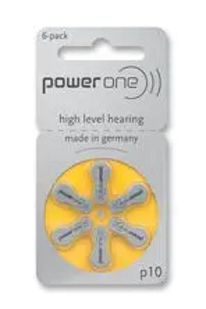 HEARING AID BATTERIS 10 1.45V (YELLOW) - 6 BATTERIES