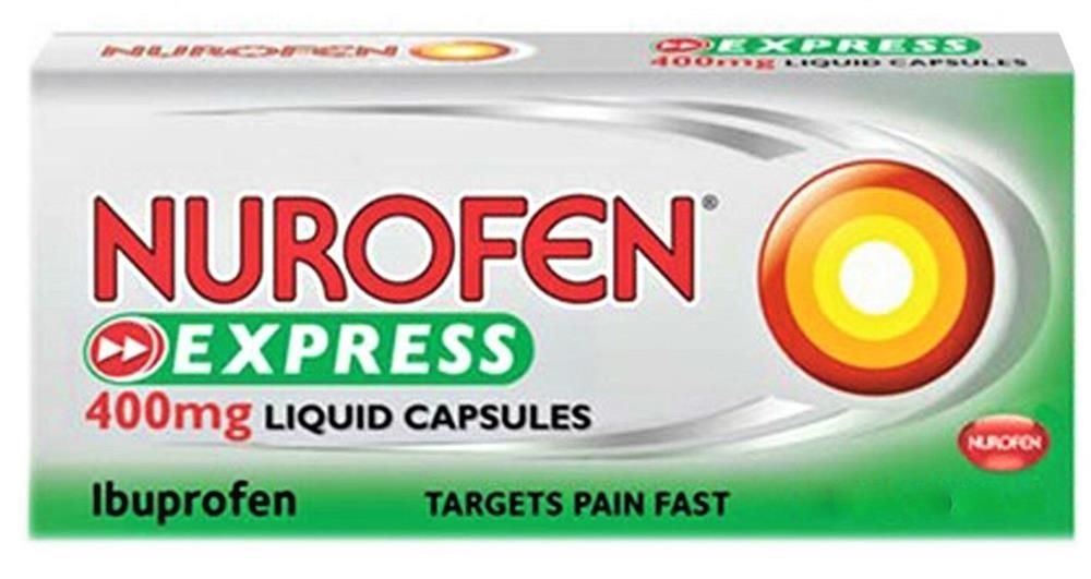 NUROFEN EXPRESS 400MG IBUPROFEN LIQUID CAPSULES 400MG - 10 PCS