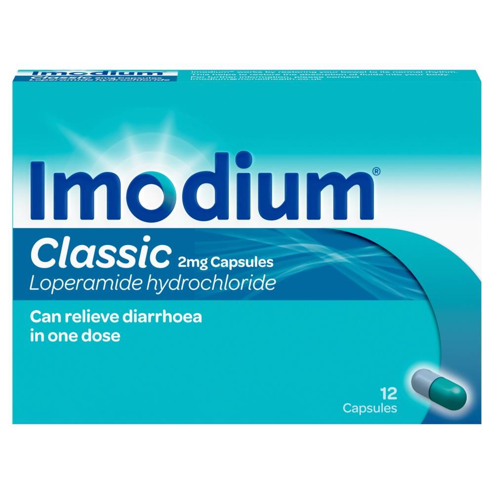 IMODIUM CLASSIC CAPSULES - DIARRHOEA - 12 CAPS