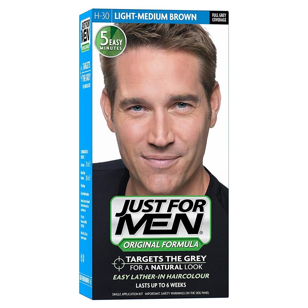 JUST FOR MEN ORIGINAL FORMULA LIGHT-MEDIUM BROWN HAIR DYEH30 - 1 PC