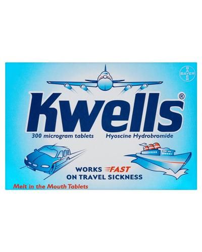 KWELLS ADULT TRAVEL SICKNESS TABLETS - 12 TABS