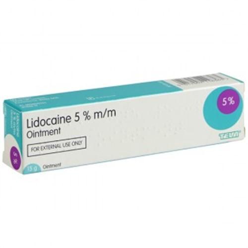 LIDOCAINE 5% OINTMENT - FOR LOCAL ANESTATIC -15G TUBE -TATTOO - 15 G