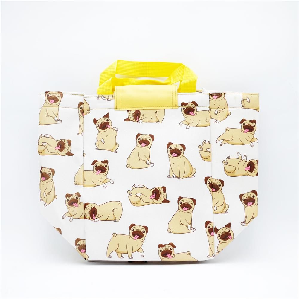 COOL BAG FOLD OVER LUNCH BAG MOPPS PUG - 1