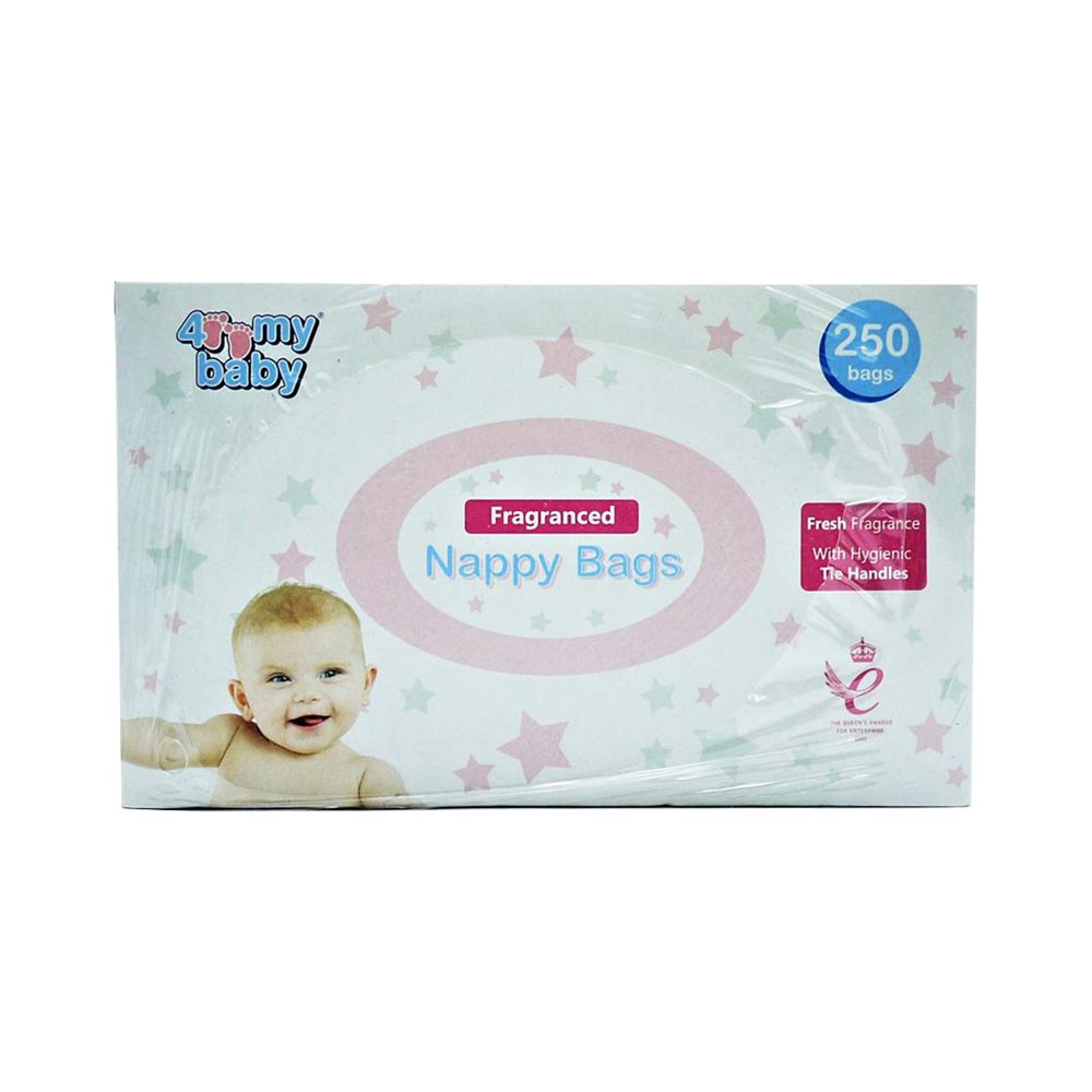 BABY NAPPY BAGS - 4 MY BABY NAPPY BAGS FRAGRANCED 250 PACK - 250
