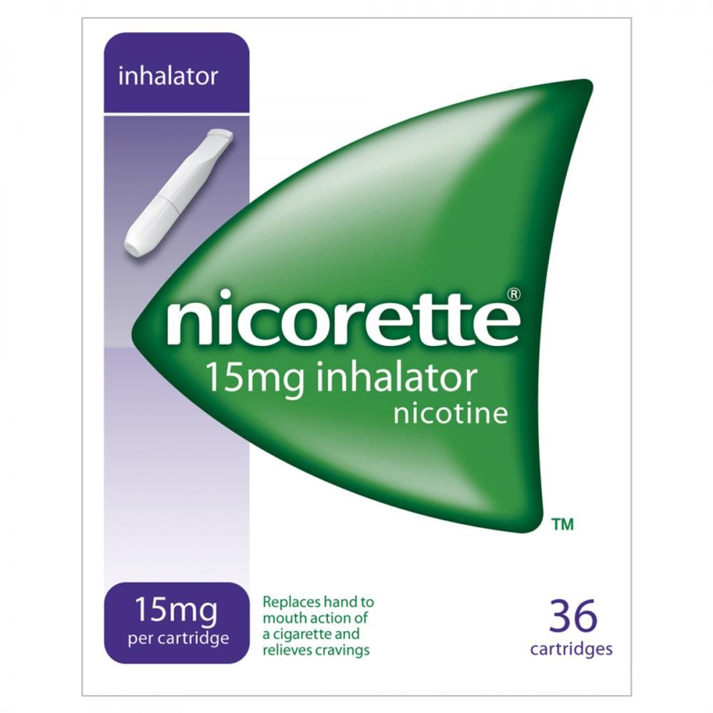 NICORETTE INHALATOR- 15MG INHALATOR NICOTINE 36 CARTRIDGES - 1 PACK