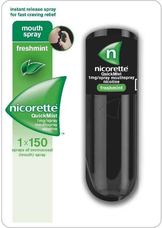 NICORETTE QUICKMIST 1MG/SPRAY MOUTHSPRAY NICOTINE FRESHMINT - 1 X 150