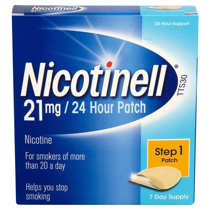 NICOTINELL 21MG PATCH 30 STEP 1 (STOP SMOKING AID) - 7 PCS